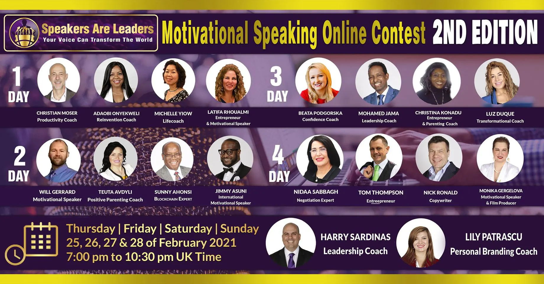 Speakers Are Leaders Motivational Speaking Online Contest